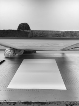 verena kiesinger – um sieben oben | siebdruck 01